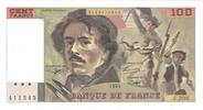 Frankreich 100 Francs Delacroix, J.208, UNZ, Fayette:69BIS05, KM:154g -