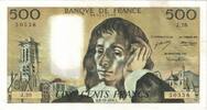 Frankreich 500 Francs Pascal, J.26, SS, Fayette:71.7, KM:156b -