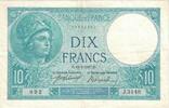 Frankreich 10 Francs J.3148, SS, Fayette:6.2, KM:73a -