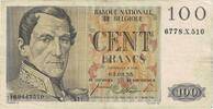 Belgien 100 Francs Geldschein, 1955-03-03, KM:129b, S+ -