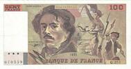 Frankreich 100 Francs Delacroix, Q.251, VZ, Fayette:69bis.8, KM:154g -