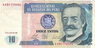 Peru 10 Intis Geldschein, 1987-06-26, KM:129, VZ -