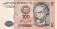 Peru 100 Intis Geldschein, 1987-06-26, KM:133, SS -