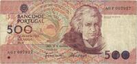 Portugal 500 Escudos Geldschein, 1987-11-20, KM:180a, S -