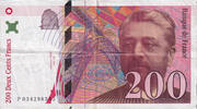 Frankreich 200 Francs Eiffel, S+, Fayette:75.2, KM:159a -