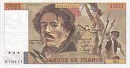 Frankreich 100 Francs Delacroix, W.4, S+, Fayette:69.01c, KM:154a -