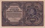 Polen 1000 Marek Geldschein, 1919-08-23, KM:29, SS -