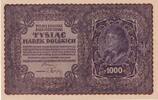 Polen 1000 Marek Geldschein, 1919-08-23, KM:29, VZ -