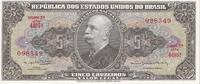 Brasilien 5 Cruzeiros Geldschein, Undated (1964), KM:176d, UNZ -