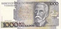 Brasilien 1000 Cruzados Geldschein, KM:213b, UNZ -