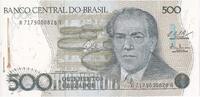 Brasilien 500 Cruzados Geldschein, KM:212c, UNZ -