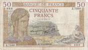 Frankreich 50 Francs Cérès, Z.7599, S, Fayette:18.08, KM:85b -