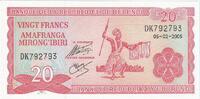 Burundi 20 Francs 2005-02-05, KM:27b, UNZ -