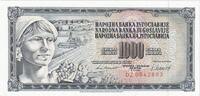 Jugoslawien 1000 Dinara 1981-11-04, KM:92d, UNZ -