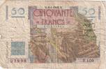 Frankreich 50 Francs Le Verrier, T.109, SGE, Fayette:20.10, KM:127b -