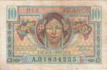 Frankreich 10 Francs 1947 French Treasury, A.01834235, VZ -