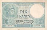 Frankreich 10 Francs 1932-08-25, G.67330, SS -