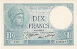 Frankreich 10 Francs Minerve, 1928-02-09, E.48512, UNZ -