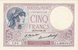 Frankreich 5 Francs Violet, 1931-03-05, J.43914, VZ+ -