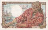 Frankreich 20 Francs 1942-02-12, X.2, VZ -