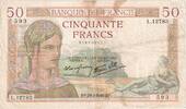 Frankreich 50 Francs 1940-02-29, L.12783, S -