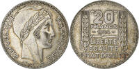 Frankreich 20 Francs Turin, Paris, Silber, SS+, Gadoury:852, KM:879 -