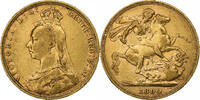 Großbritannien Sovereign Victoria, Gold, SS, KM:767 -