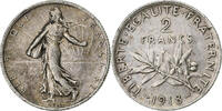 Frankreich 2 Francs Semeuse, Paris, Silber, SS, Gadoury:532, KM:845.1 -