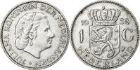 Niederlande Gulden Juliana, Silber, SS+, KM:184 -