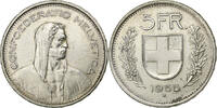 Schweiz 5 Francs Bern, Silber, SS+, KM:40 -