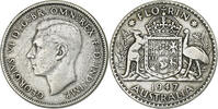 Australien Florin George VI, Melbourne, Silber, SS, KM:40a -