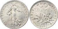 Frankreich 50 Centimes Semeuse, Paris, Silber, VZ+, Gadoury:420, KM:854 -