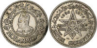 Marokko 500 Francs Mohammed V, Paris, Silber, SS+ -