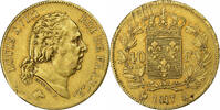 Frankreich 40 Francs Louis XVIII, Paris, Gold, S+, Gadoury:1092 -