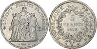 Frankreich 5 Francs Hercule, Paris, Silber, SS+, Gadoury:745a, KM:820.1 -