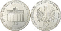 Bundesrepublik Deutschland 10 Mark Berlin, Silber, VZ, KM:177 -
