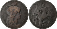 Frankreich 5 Centimes Dupuis, Paris, Bronze, S, Gadoury:165, KM:842 -