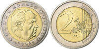 Monaco 2 Euro Rainier III, Paris, Bi-Metallic, VZ, Gadoury:MC179, KM:174 -