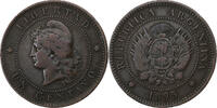 Argentinien Centavo Bronze, S+, KM:32 -