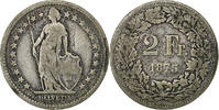 Schweiz 2 Francs Bern, Silber, S, KM:21 -