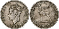 Southern Rhodesia 2 Shillings George VI, Kupfer-Nickel, SS, KM:19b -