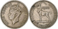 Southern Rhodesia 2 Shillings George VI, Kupfer-Nickel, SS, KM:23 -