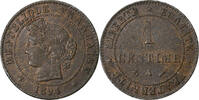 Frankreich Centime Cérès, Paris, Bronze, SS, Gadoury:88, KM:826.1 -