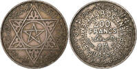 Marokko 200 Francs Mohammed V, Paris, Silber, SS, Lecompte:291 -