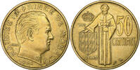 50 Centimes 1962 Monaco Rainier III, Aluminum-Bronze, SS, Gadoury:MC148 SS