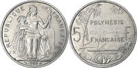 French Polynesia 5 Francs Paris, Aluminium, SS+, Lecompte:53, KM:12 -