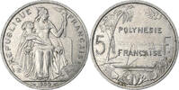 French Polynesia 5 Francs Paris, Aluminium, SS+, Lecompte:59, KM:12 -