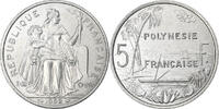 French Polynesia 5 Francs Paris, Aluminium, SS+, Lecompte:61, KM:12 -