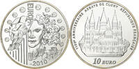Frankreich 10 Euro Europa, 1100e anniversaire de Cluny, Paris, Silber -