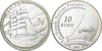 Frankreich 10 Euro Le Belem, PP, Paris, Silber, UNZ -
